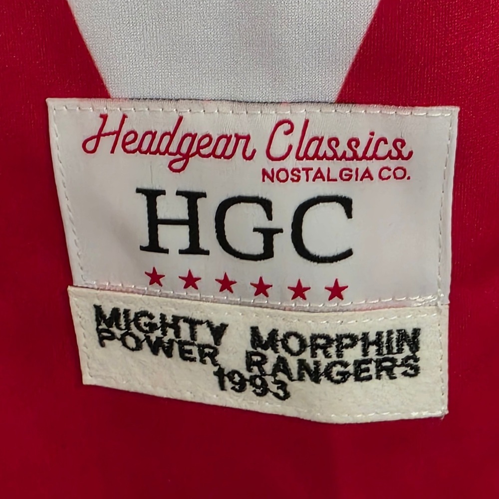 Headgear Classics Red Power Rangers Basketball Jersey Men Medium Read - Picture 3 of 6